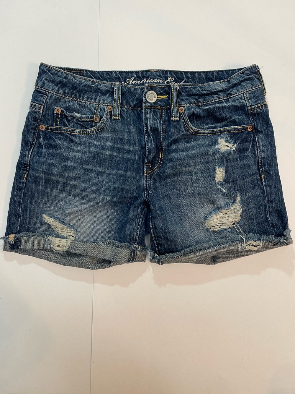 American Eagle Outfitters Distressed Denim Cutoff Shorts